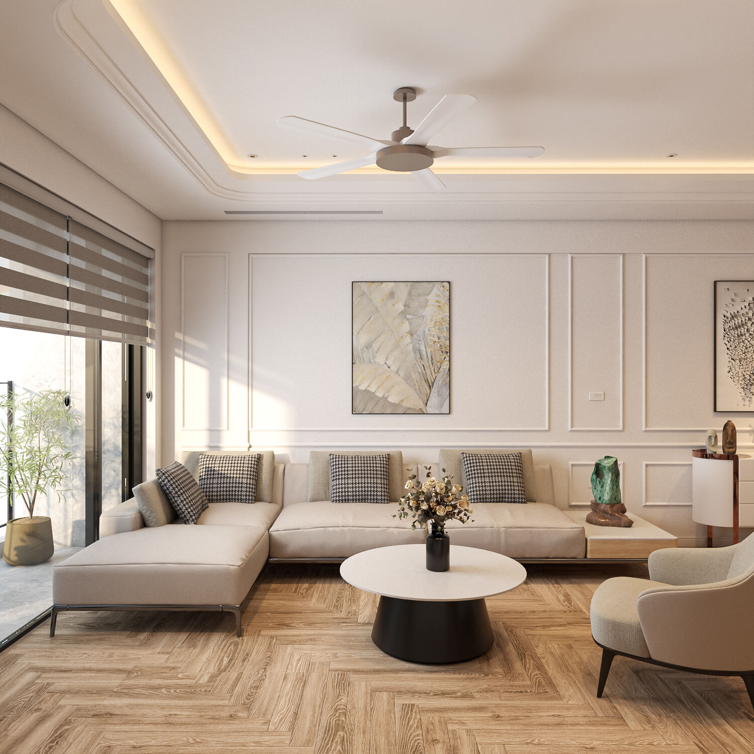 THIẾT KẾ NỘI THẤT CHUNG CƯ GREEN STAR 3PN